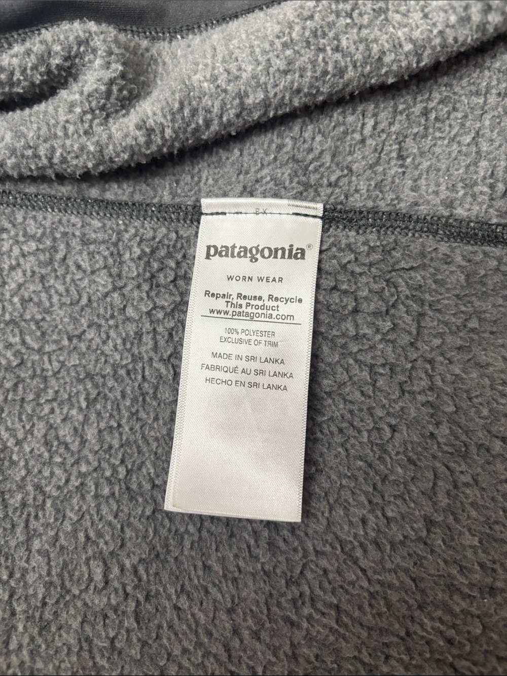 Patagonia Men's Heather Gray Full-Zip Jacket Size Large Style 51884 - Picture 4 of 6